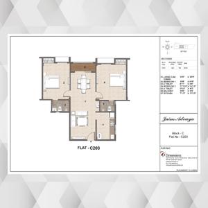 Image of 1099 Sq.ft 2 BHK Apartment / Flat for sale in Jain Advaya, Porur, Chennai for Rs. 6803000