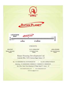 Image of 1250 Sq.ft 3 BHK Apartment / Flat for sale in Ratan Planet, Kalyanpur, Kanpur for Rs. 9500000