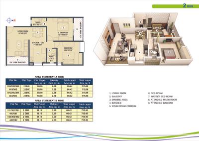 Image of 705 Sq.ft 1 BHK Apartment / Flat for sale in Percept Bounty, Wadgaon Sheri, Pune for Rs. 6000000