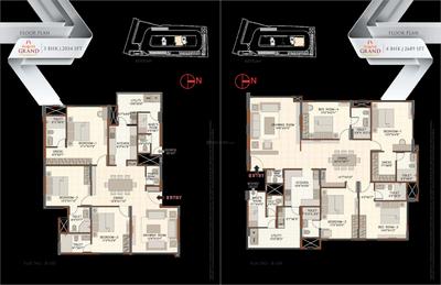 Image of 2669 Sq.ft 3 BHK Apartment / Flat for sale in August Grand by August Ventures, Kaikondrahalli, Bengaluru for Rs. 38500000
