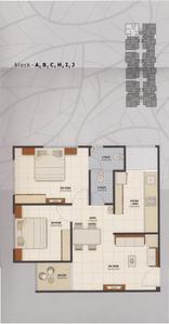 Image of 1035 Sq.ft 2 BHK Apartment / Flat for sale in Aakar Ishan Silver, Chandkheda, Ahmedabad for Rs. 5800000
