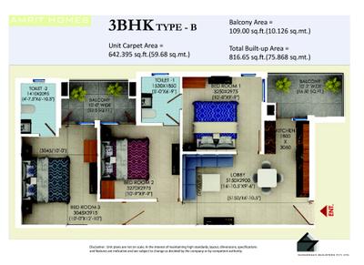 Image of 467 Sq.ft 1 BHK Apartment / Flat for sale in Sudarshan Amrit Homes, Sector 88, Faridabad for Rs. 3000000