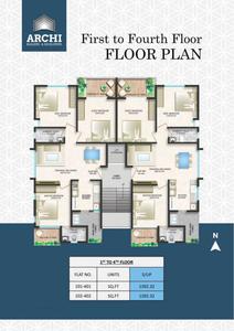 Image of 1680 Sq.ft 3 BHK Apartment / Flat for sale in Archi Devtara Palms, Somalwada, Nagpur for Rs. 8500000