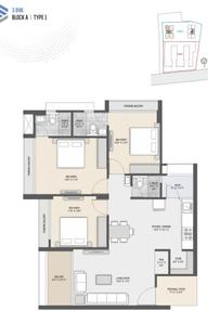 Image of 1150 Sq.ft 3 BHK Apartment / Flat for sale in Shree RK Elinora, Zadeshwar, Bharuch for Rs. 6000000