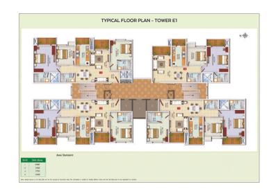 Image of 1704 Sq.ft 3 BHK Apartment / Flat for sale in Ozone Greens Phase 2 by Ozone Group, Medavakkam, Chennai for Rs. 9500000