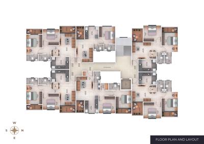 Image of 850 Sq.ft 2 BHK Apartment / Flat for sale in Santiago Moonrise, Moi, Pune for Rs. 4800000