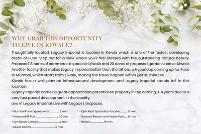 Image of 1040 Sq.ft 2 BHK Apartment / Flat for sale in Legacy Imperial, Kiwale, Pune for Rs. 6800000
