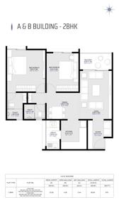 Image of 1077 Sq.ft 2 BHK Apartment / Flat for sale in Silver Astra, Hadapsar, Pune for Rs. 11500000
