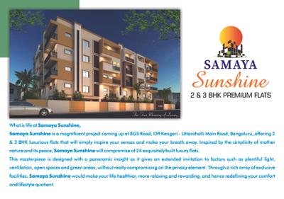 Image of 1145 Sq.ft 2 BHK Apartment / Flat for sale in Samaya Sunshine, Srinivaspura, Bengaluru for Rs. 9146000