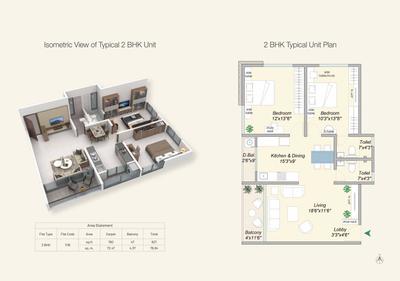 Image of 1230 Sq.ft 2 BHK Apartment / Flat for sale in Sarthak Aaradhana, Kothrud, Pune for Rs. 14500000