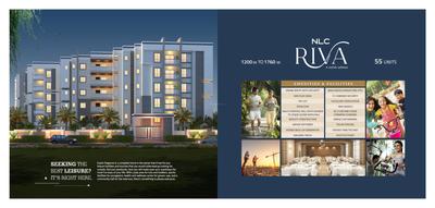 Image of 1200 Sq.ft 2 BHK Apartment / Flat for sale in NLC Riva, Ameenpur, Sangareddy for Rs. 6120000