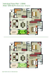 Image of 1255 Sq.ft 2 BHK Apartment / Flat for sale in Mantri Glades by Mantri Developers, Kaikondrahalli, Bengaluru for Rs. 20550000