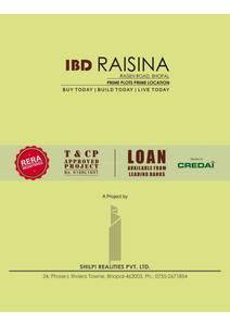 Image of 840 Sq.ft Residential Plot / Land for sale in IBD Raisina, Khajuri Kalan, Bhopal for Rs. 4400000