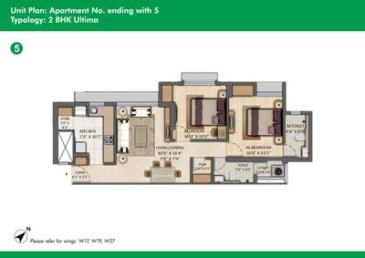 Image of 960 Sq.ft 2 BHK Apartment / Flat for sale in Lodha Amara Tower 23, Thane West, Thane for Rs. 12800000