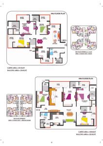 Image of 1080 Sq.ft 2.5 BHK Apartment / Flat for sale in Nimbus The Hyde Park Tower S T U, Sector 78, Noida for Rs. 11500000