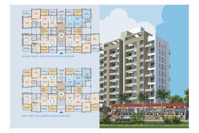 Image of 1021 Sq.ft 2 BHK Apartment / Flat for sale in Baldota Aasamant, Ambegaon Budruk, Pune for Rs. 6500000