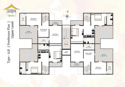Image of 1550 Sq.ft 3 BHK Apartment / Flat for sale in Akshar Upvan, Bhayli, Vadodara for Rs. 3690000