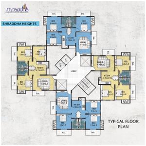 Image of 1443 Sq.ft 3 BHK Apartment / Flat for sale in Shraddha Heights Phase 2, Parijat Nagar, Nashik for Rs. 7000000