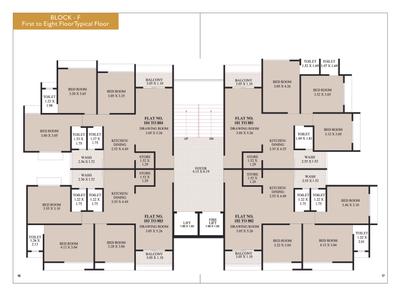Image of 1100 Sq.ft 3 BHK Apartment / Flat for sale in Dhanani Shivdhara Campus, Enasan, Ahmedabad for Rs. 5751000