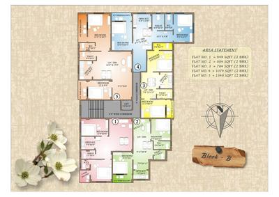 Image of 900 Sq.ft 2 BHK Apartment / Flat for sale in Right Meghna Green Residency, Kaikhali, Kolkata for Rs. 4500000