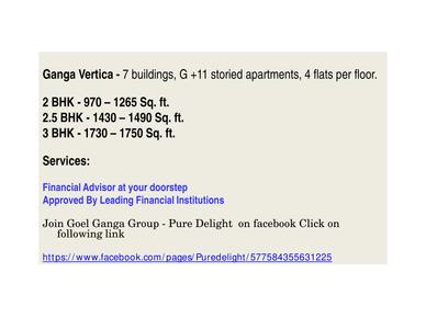 Image of 1265 Sq.ft 2 BHK Apartment / Flat for sale in Goel Vertica, Electronic City, Bengaluru for Rs. 12000000