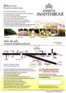 Image of 183 Sq.ft Residential Plot / Land for sale in Subhagruha Sukrithi Avanthika, Modavalasa, Visakhapatnam for Rs. 2700000