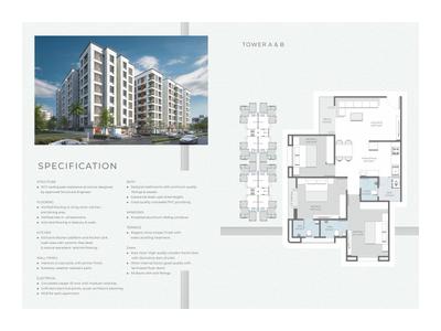 Image of 1500 Sq.ft 3 BHK Apartment / Flat for sale in Shreeji Darshanam Crest, Tarsali, Vadodara for Rs. 5200000