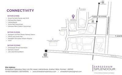 Image of 430 Sq.ft Studio Apartment / Flat for sale in Shreedham Splendour, Andheri West, Mumbai for Rs. 10500000