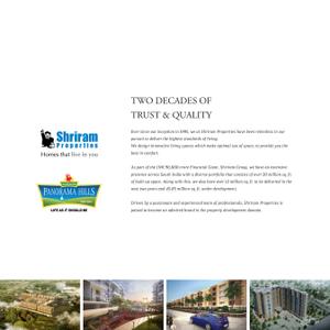 Image of 2004 Sq.ft 3 BHK Apartment / Flat for sale in Shriram Panorama Hills , Madhurawada, Visakhapatnam for Rs. 11200000