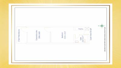 Image of 525 Sq.ft 1 RK Studio for sale in Jain X Cyber City IT High Rise, Noida Extension, Greater Noida for Rs. 3200000