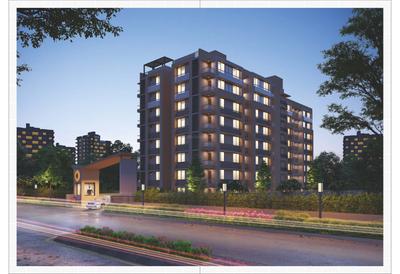 Image of 1719 Sq.ft 3 BHK Apartment / Flat for sale in Shree Ugati Residency, Ghatlodiya, Ahmedabad for Rs. 8000000