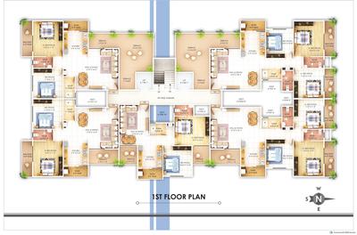 Image of 1500 Sq.ft 3 BHK Apartment / Flat for sale in Monarch Height 5, Besa, Nagpur for Rs. 6300000