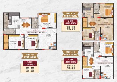Image of 1105 Sq.ft 2 BHK Apartment / Flat for sale in SV Brundhavanam, Vajarahalli, Bengaluru for Rs. 7300000
