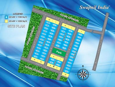 Image of 1100 Sq.ft 3 BHK Duplex for sale in Swapnil Sangam, Bijnor, Lucknow for Rs. 6500000