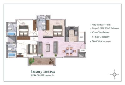 Image of 863 Sq.ft 2 BHK Apartment / Flat for sale in Tristar Bc Corp Arista, Bandra East, Mumbai for Rs. 30000000