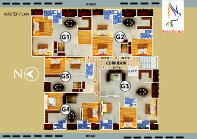 Image of 1200 Sq.ft 3 BHK Apartment / Flat for sale in Reddy Arma, Dodda Banaswadi, Bengaluru for Rs. 8250000