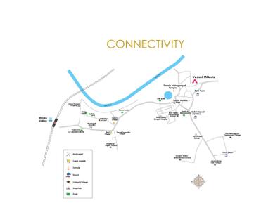 Image of 850 Sq.ft 2 BHK Apartment / Flat for sale in Tharwani Vedant Millenia Happiness Phase II Wing B, Titwala, Thane for Rs. 4500000