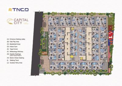 Image of 1908 Sq.ft 3 BHK Apartment / Flat for sale in TNCD Capital City, Nehru Nagar West, Coimbatore for Rs. 12100000