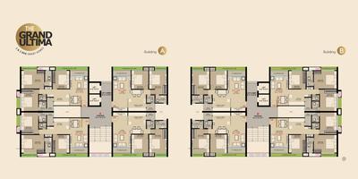 Image of 1309 Sq.ft 2 BHK Apartment / Flat for sale in Ultima The Grand Ultima, Bhimrad, Surat for Rs. 5500000