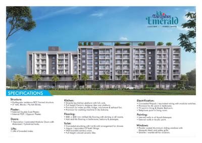 Image of 1070 Sq.ft 2 BHK Apartment / Flat for sale in Mangalam Kk Mangalam Emerald, Rahatani, Pune for Rs. 6800000