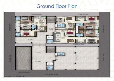 Image of 1550 Sq.ft 3 BHK Apartment / Flat for sale in Sunwest Homes 107, Sector 107, Noida for Rs. 7750000