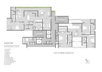 Image of 7850 Sq.ft 4 BHK Apartment / Flat for sale in Myscape Edition, Financial District, Hyderabad for Rs. 86350000