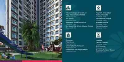 Image of 630 Sq.ft 1 BHK Apartment / Flat for sale in Frenny Platinum Tower, Vasai East, Vasai for Rs. 2980000