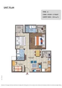 Image of 1150 Sq.ft 3 BHK Apartment / Flat for sale in Landcraft Metrohomes Phase 3, Muradnagar, Ghaziabad for Rs. 6320000
