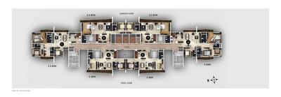 Image of 980 Sq.ft 2 BHK Apartment / Flat for sale in Amanora Gold Towers 44 45 And 46, Hadapsar, Pune for Rs. 12100000