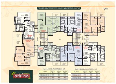 Image of 949 Sq.ft 2 BHK Apartment / Flat for sale in Vastushree Adrina, Mundhwa, Pune for Rs. 9500000