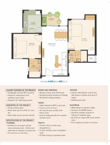 Image of 865 Sq.ft 2 BHK Apartment / Flat for sale in Ashadeep Lavender, Isrisinghpura, Neemrana for Rs. 2800000
