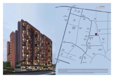 Image of 1080 Sq.ft 2 BHK Apartment / Flat for sale in Karma Ananya Allium, Tragad, Ahmedabad for Rs. 5800000