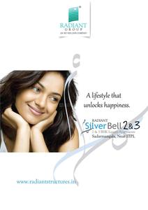 Image of 1170 Sq.ft 2 BHK Apartment / Flat for sale in Radiant Silver Bell 2, K R Puram, Bengaluru for Rs. 9600000