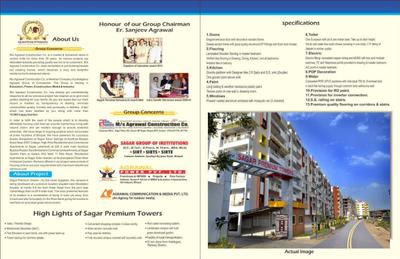 Image of 1400 Sq.ft 3 BHK Apartment / Flat for sale in Agrawal Agrawal Sagar Premium Towers, Kolar Road, Bhopal for Rs. 5000000